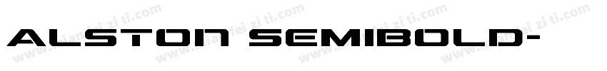 Alston SemiBold字体转换